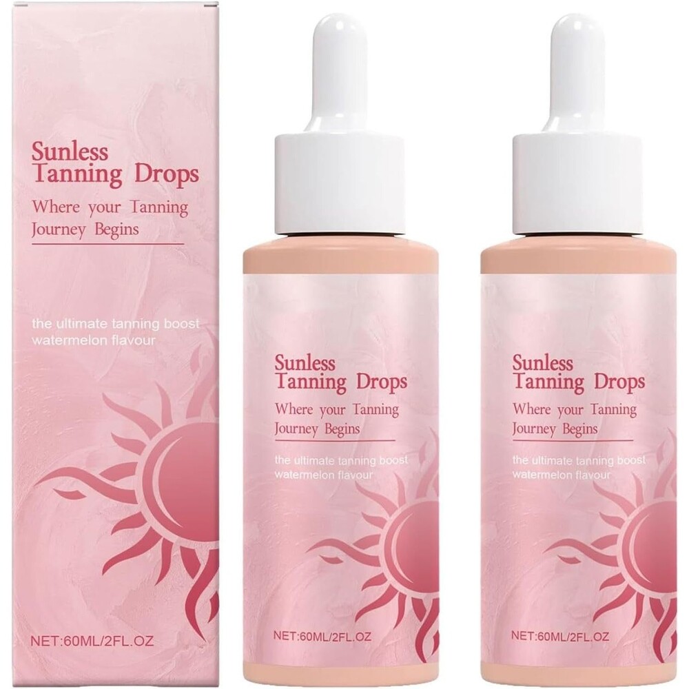 Sunless Tanning Drops to Drink, Where Your Tanning Journey Begins (2 PCS)